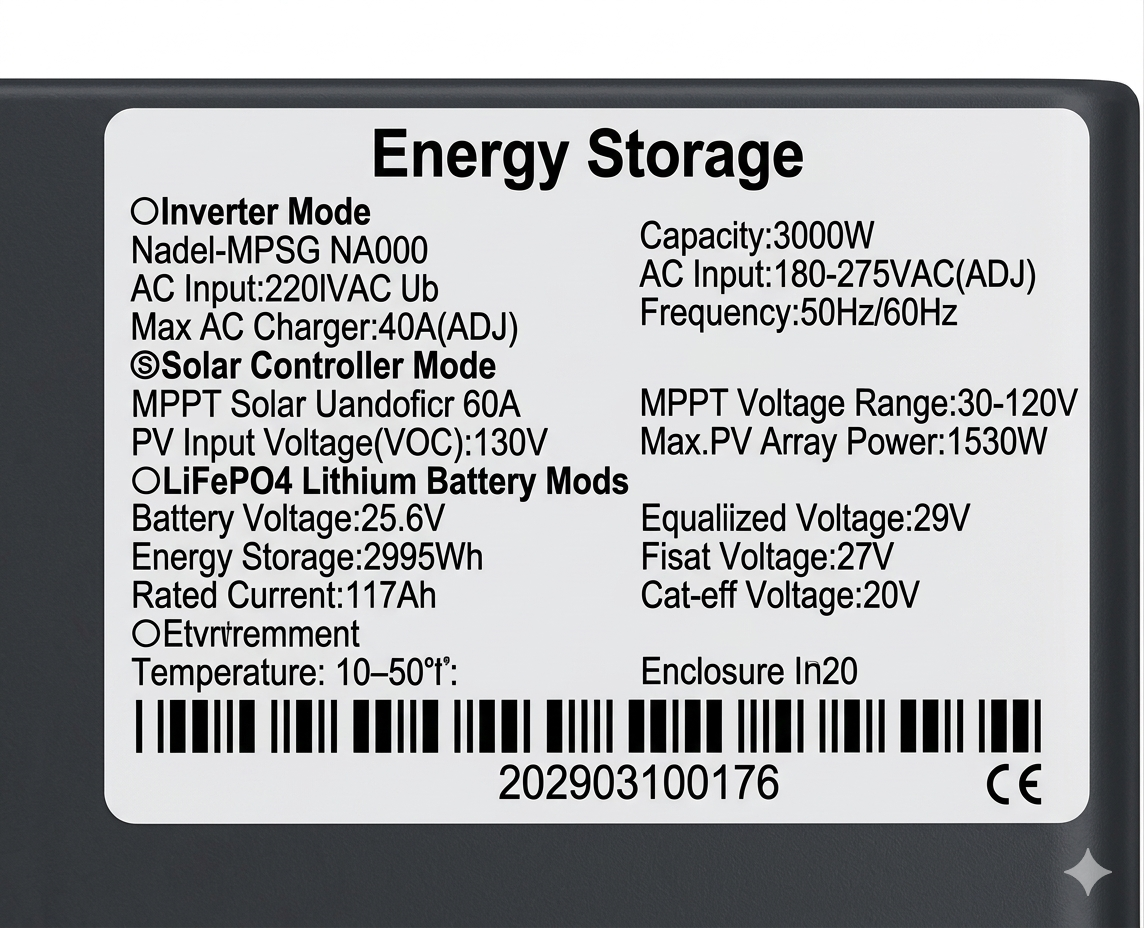 SOLAR GENERATOR-3000W — 2